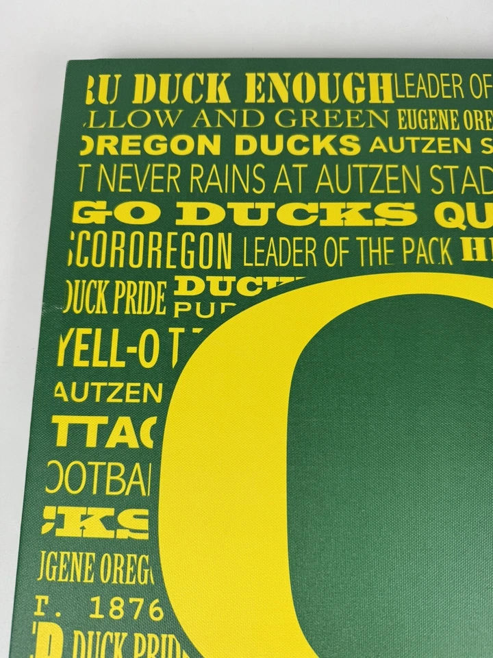 NCAA Oregon Ducks 16” x 20” High Resolution Canvas Art U of O Ducks Wall Hanging - Image 2 of 4