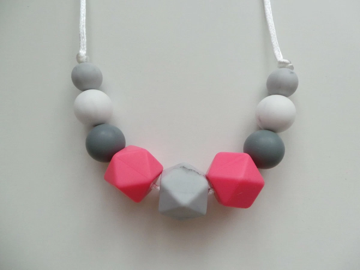 Silicone Teething Necklace Breastfeeding nursing necklace for mum to wear