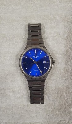 Certina DS-7 Powermatic 80 Titanium Blue Dial 39mm C0434074404100 Box/Papers