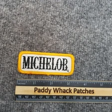 Vintage Michelob Patch Beer Tab Work Uniform J0