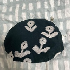 mina perhonen Navy Pouch with Inner Pocket, Used, Ladies Fashion Bag