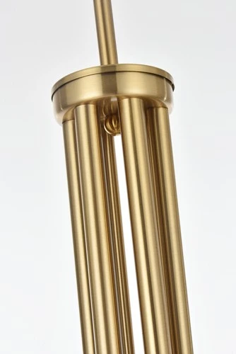 Elegant Lighting LD722D30 Layne 6 Light 30"W Taper Candle Style - Black - Picture 3 of 12