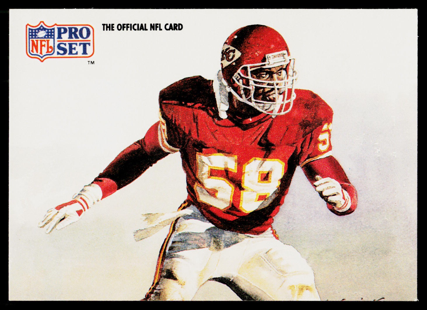 Derrick Thomas, 1991 Pro Set, #420, Kansas City Chiefs,
