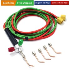 Mini Oxygen Torch Kit, Micro Oxygen Acetylene/Butane Gas Welding Torch with 5...