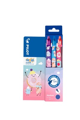 Pilot Frixion Ball+ Promoset Clicker Edition Winter Set Schreibfarbe blau