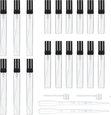 Mini Parfümzerstäuber Glas 3/5/10ml für Duftproben, Reise, Nachfüllbar, eco-frie