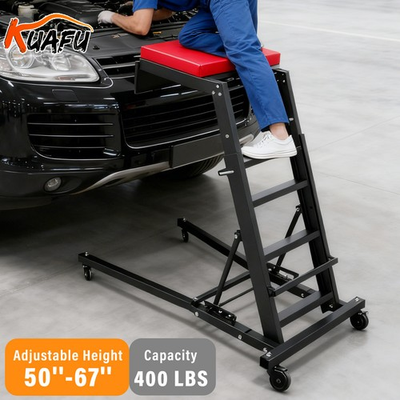 #ad #ad Foldable Automotive Topside Creeper Adjustable Height Movable Ladder 400Lbs $139.64