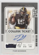 2022 Panini Chronicles Draft Picks Blue 32/99 Tyler Goodson #CCT-TGO Auto 2b2