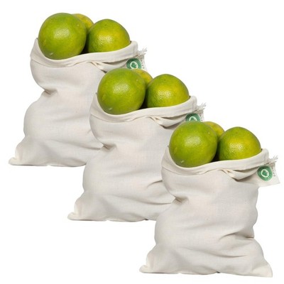 Reusable Grocery Bags for Produce - Small Size Muslin Bags for Brewing and Ma...