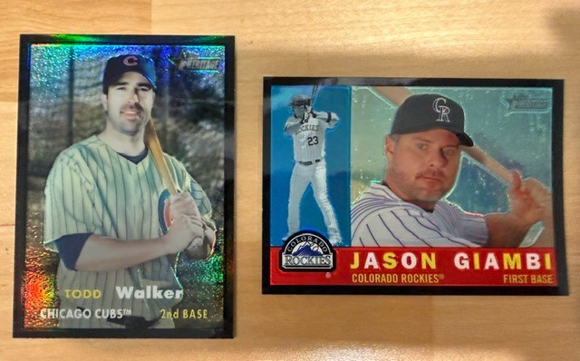 Topps Heritage Black Chrome Parallel Refractor