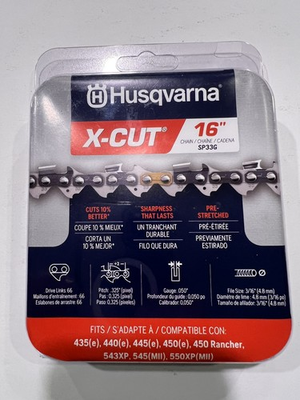 #ad Husqvarna SP33G X Cut 16 Inch Chainsaw Chain 581643602 $19.99