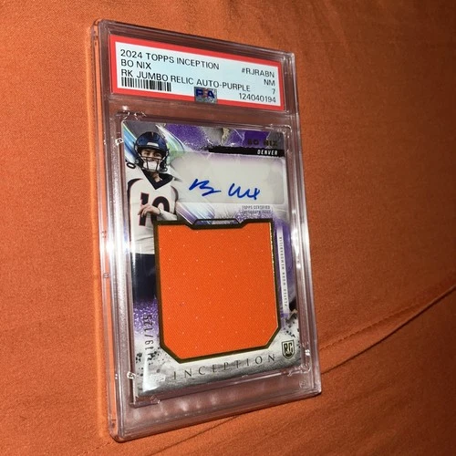 Bo Nix RPA /125 2024 Topps Inception Rookie Patch Auto RC #RJRA-BN Broncos