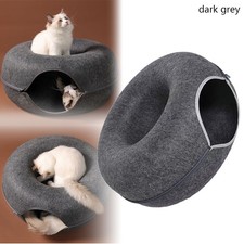 EXTRA LARGE Cat Cave Kitten Rabbit Tunnel Bed Indoor Donut Interactive Play Toy