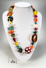 Sobral - Indiana "Mix Multicor" 70cm Resin Necklace ( 000033 )