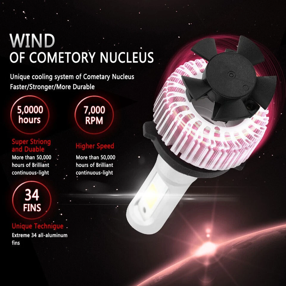 Faros antiniebla DRL para Dodge Challenger 2011-2012 2013 2014 6000K LED Foto 3 de 4