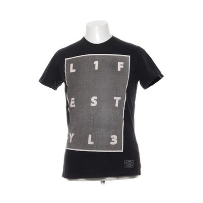 Gil D'auray, T-shirt, Größe: M, Schwarz, Baumwolle, Print, Herren #xQe
