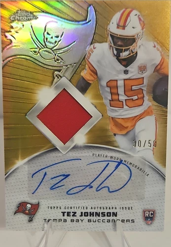 2025 Topps Chrome Tez Johnson Rookie Patch Autographs (RAW)