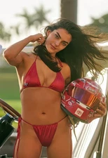 Toni Breidinger NASCAR Bikini Swimsuit 13"x19" Poster Gloss Photo Print 9