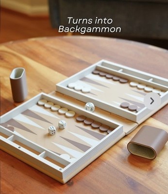 3d Printed Backgammon Book Game Designed By Forge CORE