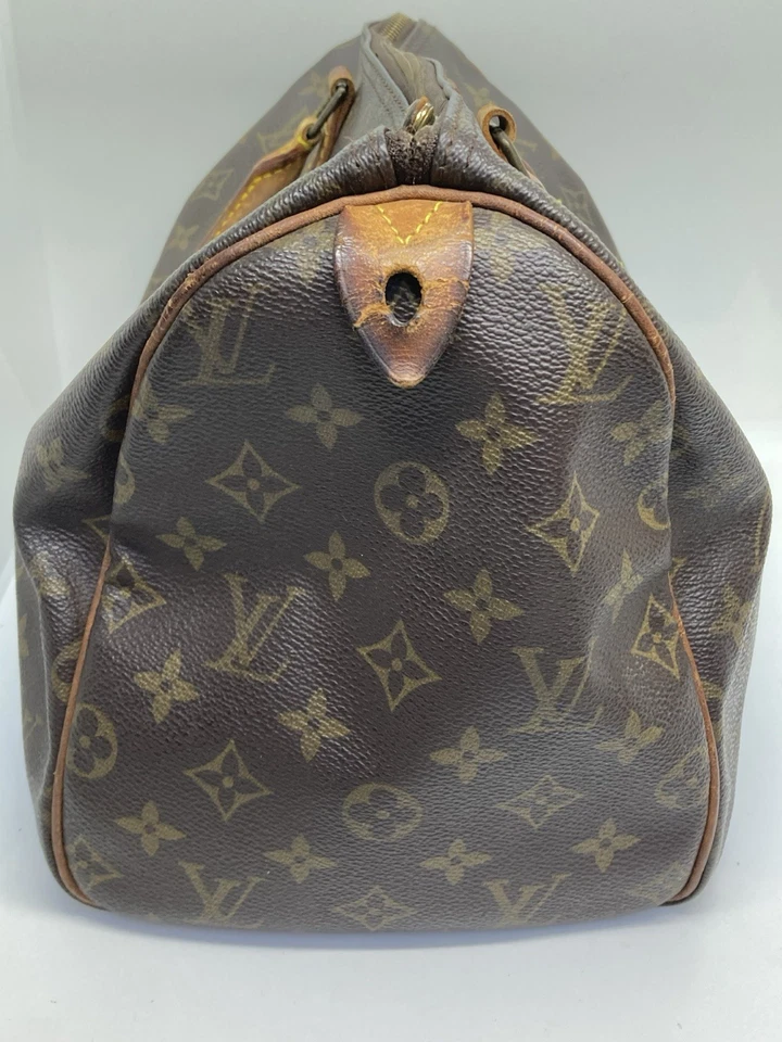 used LOUIS VUITTON  Speedy 30 M41526 Monogram Boston Bag PVC Brown 27515 - Image 3 of 4