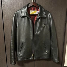 Perfecto by Schott Single Riders Leather Jacket Black Size 38 Made in USA