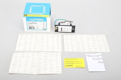 Lutron RRD-W5BRLIR-WH RadioRA 2 5-Button Wall-Mount Keypad W/ IR Receiver White
