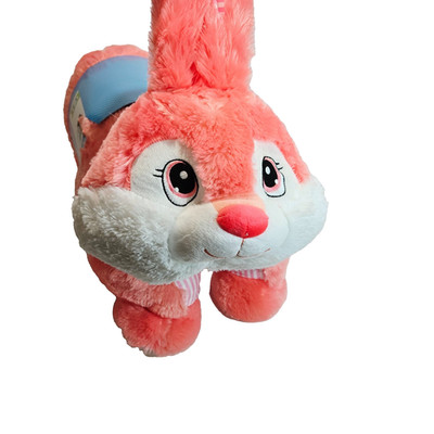 New Easter Pillow Chums Large Bunny Rabbit Plush KellyToy Peachy 30x30