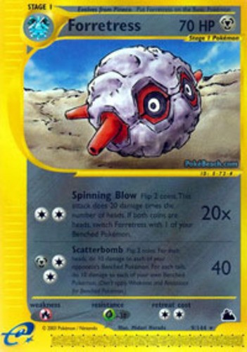 Forretress - 9/144 - Rare - NM - Skyridge