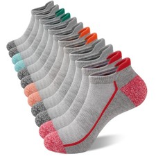 6 Pairs Womens Low Cut Ankle Athletic Socks Cushioned Running Breathable Tab