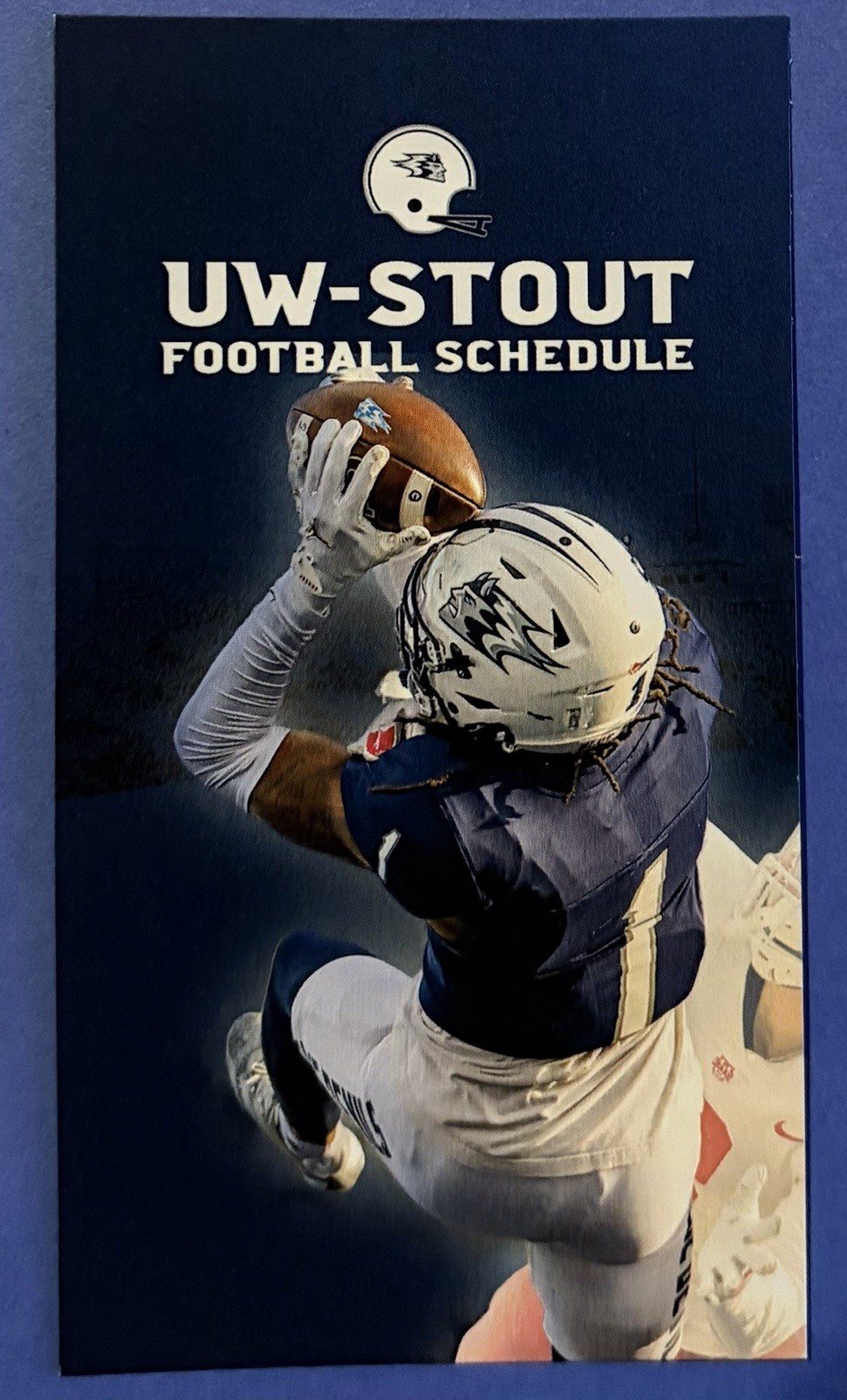 2026 UW-STOUT BLUE DEVILS Schedule 🏈 College Football Sked COOL CARD ‼️