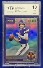 Kirk Cousins 2018 Panini Playoff - Air Command #10 Gold Graded BCCG Mint 10
