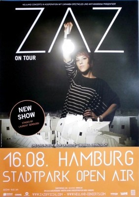 ZAZ - 2016 - Live In Concert - Sur la Route Tour - Poster - Hamburg
