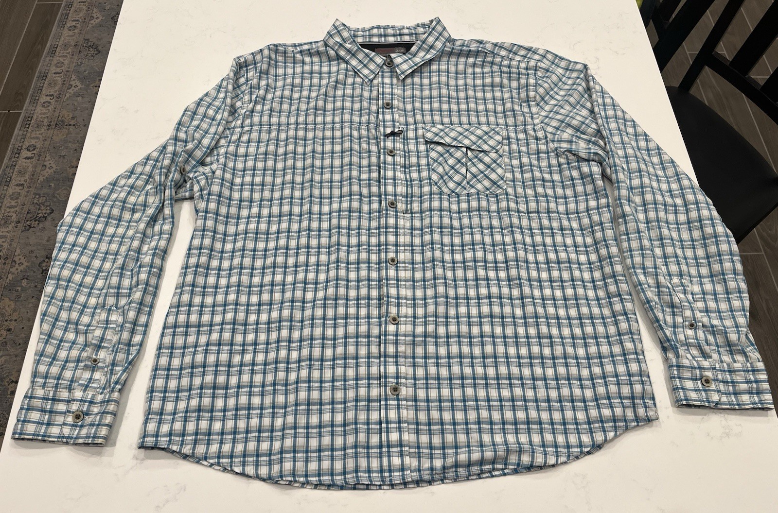 WRANGLER Performance Outdoor  Vented Button Up Lo… - image 1