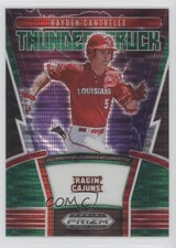 2020 Panini Prizm Draft Picks Thunderstruck Green Pulsar Hayden Cantrelle 8d2