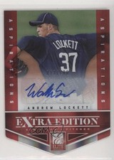 2012 Elite Extra Edition Aspirations Die-Cut Signatures Walker Lockett Auto ov4