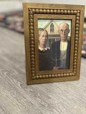 Beaded Edge Wood Picture Frame with Print