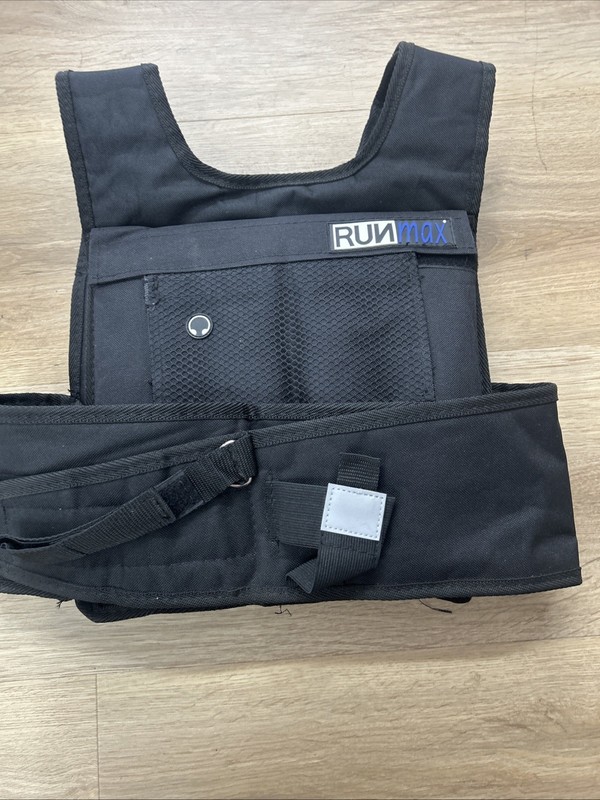 Runfast Pro 40lb Weighted Vest - Black for Enhanced Workouts