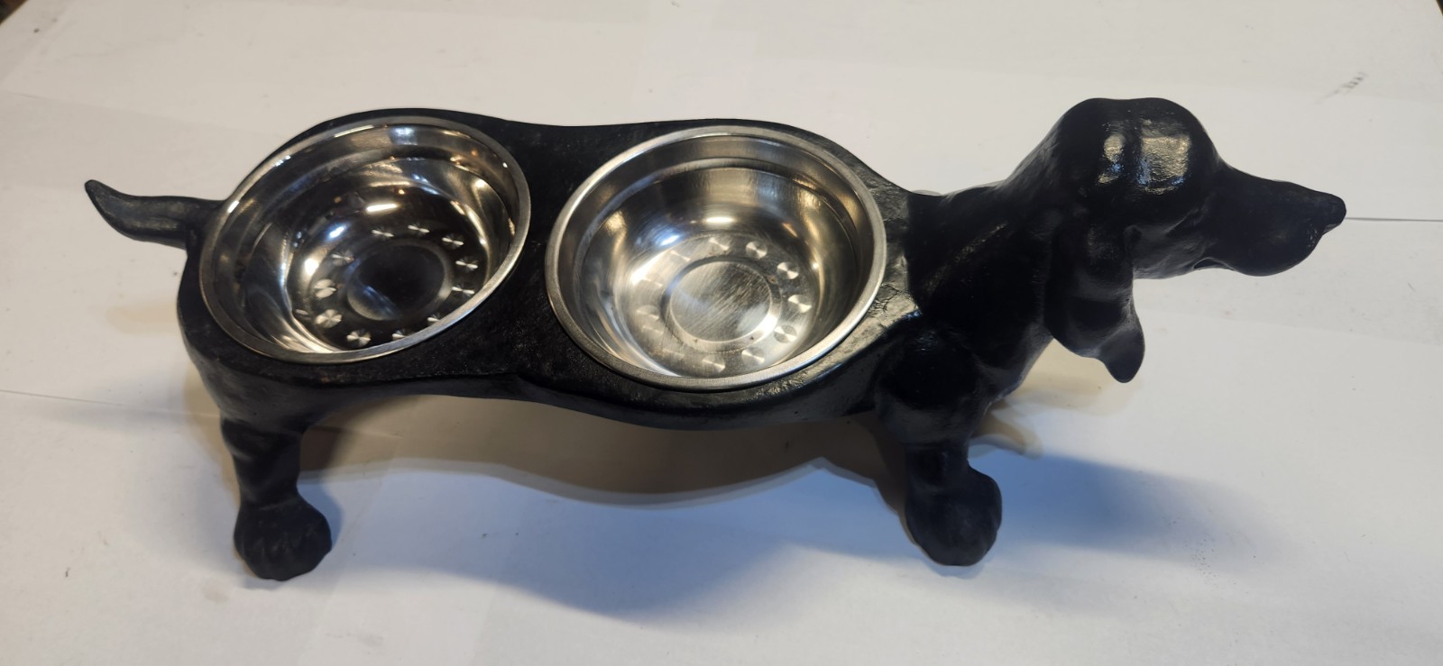 Water Bowl Holder Wiener Dish Feeder Pet Cat
