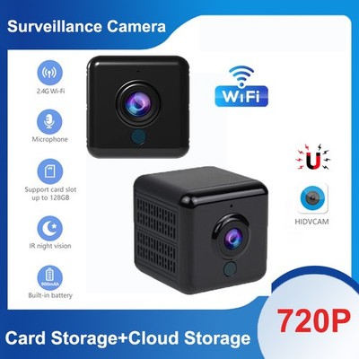 720P Ultra HD Wireless Camera Magnet Mic IR Night Motion Detection SD Card Slot