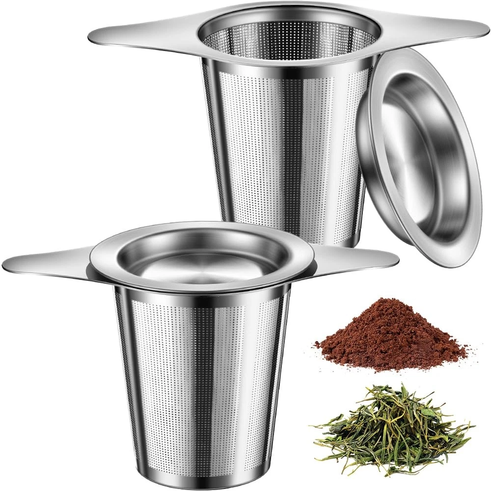 2Pack Tea Infuser for Loose Leaf Tea, 18/8 Stainless Steel Loose Leaf Tea Ste...