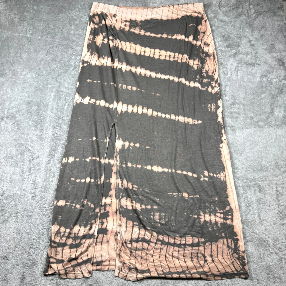 Maxi Falda Jessica Simpson Tie Dye Para Mujer Plus 1X 44” Boho Hippie 100% Rayón Foto 2 de 4