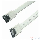 [MachLink] SATA3 / SATA III 6Gbps Locking White cable 1pcs / 50cm, 180 degree