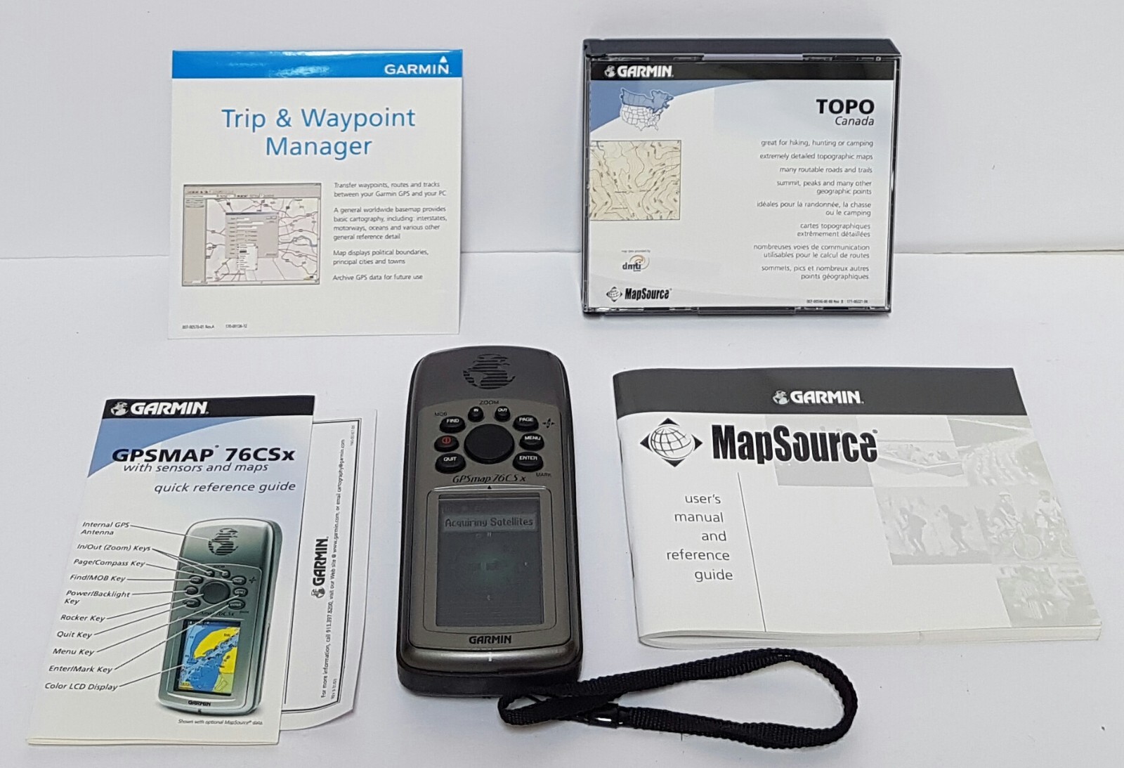 Garmin GPSMAP 76CSx Handheld Portable Navigator Tested W/ Battery