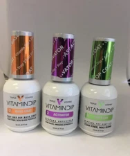 Triple Vitamin Dip Liquid For Nail Dip Powder 3 Bottles Base Activator Gel Top