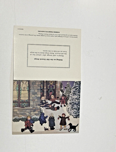 Sandra Somers Primitive Folk Art "Sliding on …. 10” x 12” print (8" x 10”) note - Picture 3 of 8