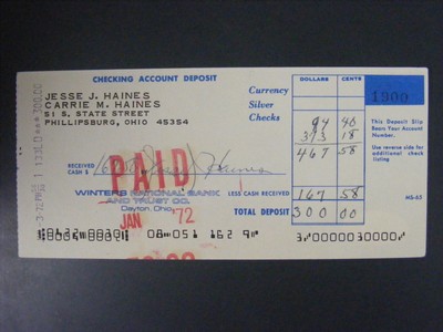 Jesse Haines Hall Of Fame Auto Signed Bank Deposit Slip St Louis Cardinals Jsa Ebay Jesse Haines Hall Of Fame Auto Signed Bank Deposit Slip St Louis Cardinals Jsa Ebay