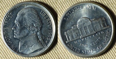Error : 1995P Nickel Broadstruck, Off Center IREC1648