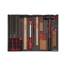 Set Martelli Lime Cacciaspine Tappetino per Carrello Officina - WÜRTH 0965905929