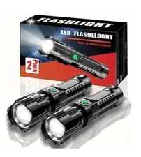 2pcs LED Telescopes Flashlight, Rechargeable , perfect For Outdoor Adventures￼￼