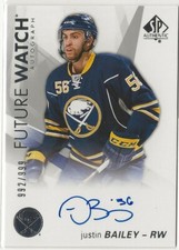 2016 2016-17 SP Authentic Future Watch Auto Rookie #140 Justin Bailey 992/999